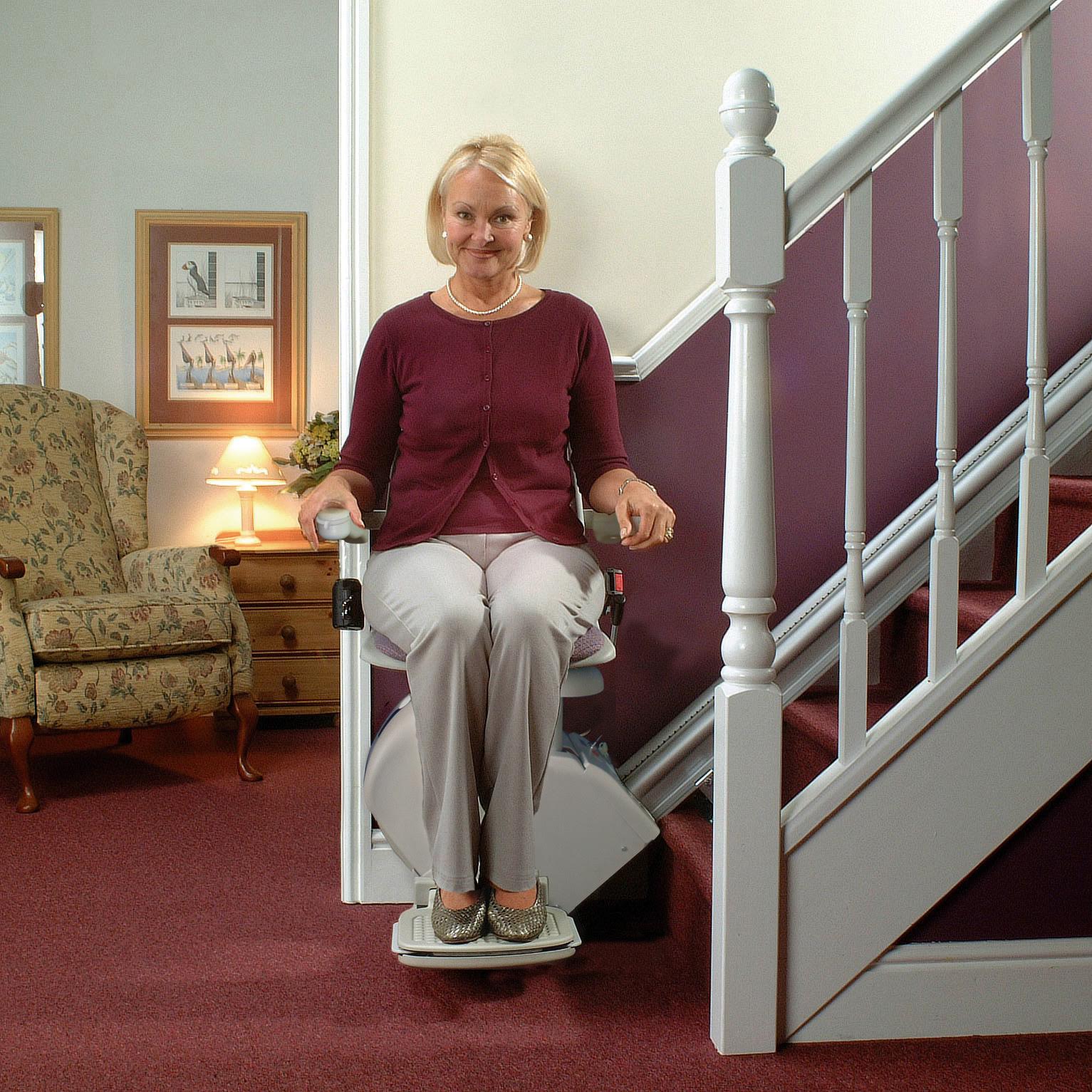 Norwalk curved stair lift chair for elderly