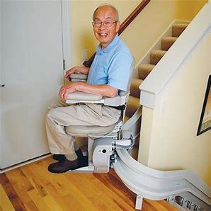 Pomona stairlift chair curve indoor