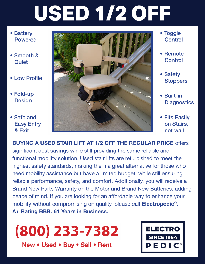San Diego Used Electric Stair Lifts are chairlifts